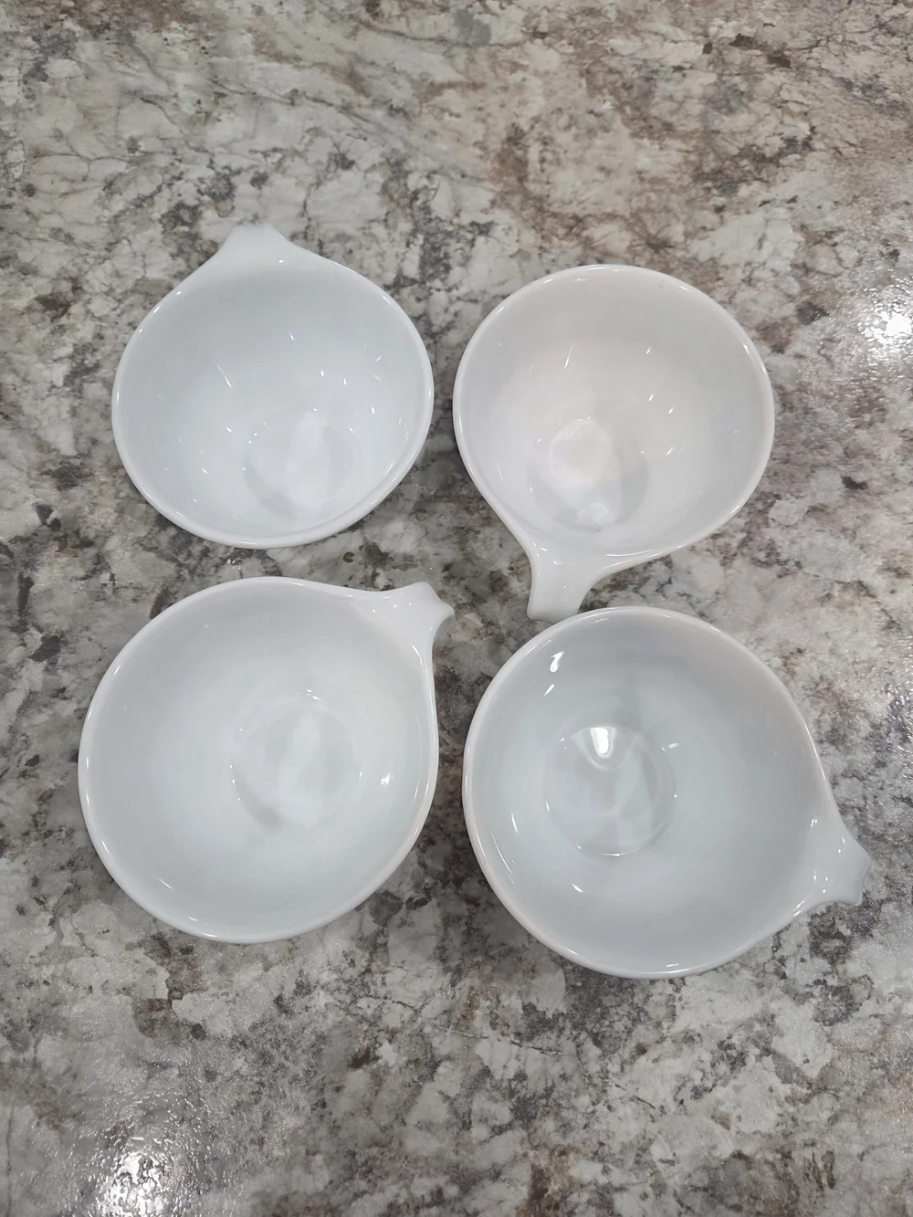 Vintage Corelle Old Town Blue Onion Tea Coffee Cup Hook Handle Set of 4